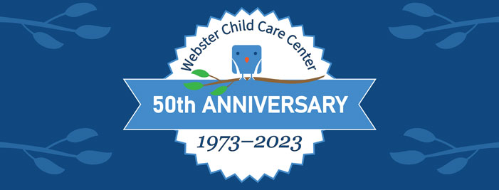 Webster Child Care Center 50th Anniversary logo